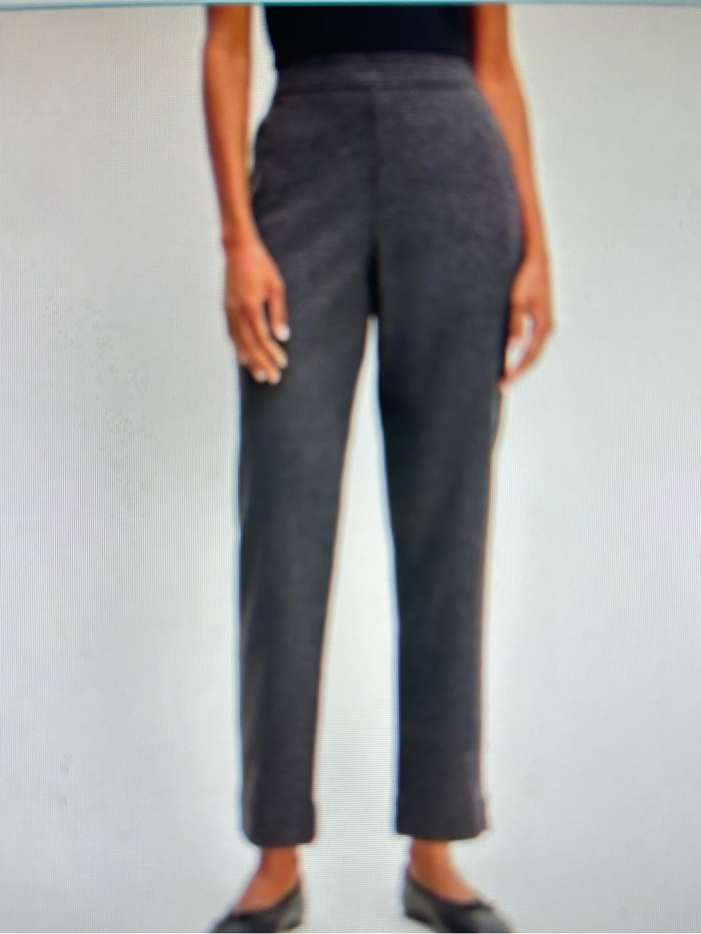 Michael Kors soft High-Rise Straight Leg Women’s Pants - Charcoal gray. Size M.